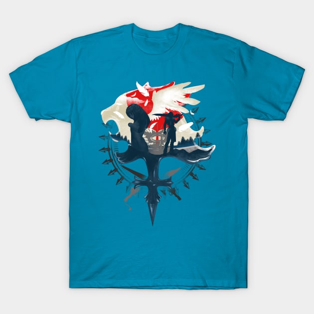 Gunblades and Angels T-Shirt by HyperTwenty